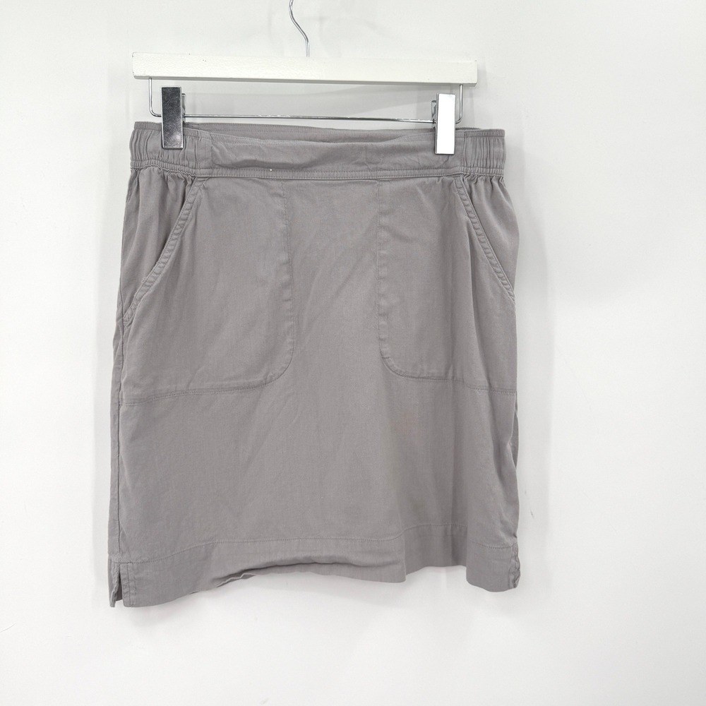 Sherpa Adventure Gear Skirt Womens M Gray Pockets Travel Earthy Gorpcore Hiking